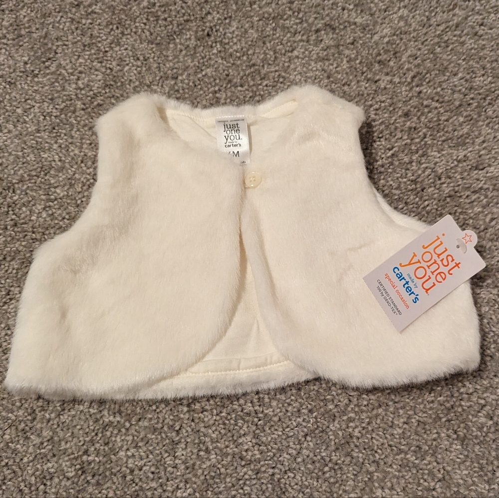 White Vest for Baby - Picture 2 of 3